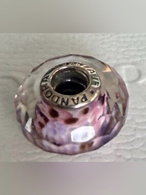 Pandora Sea Glass Murano Pink Shoreline Rare